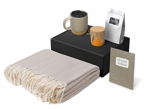 Подарочный набор Re:y. Nest с пледом, кружкой и вареньем - рис 2.