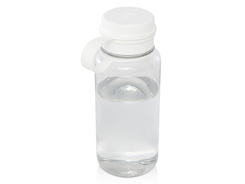 Спортивная бутылка Ryder из переработанного ПЭТ-пластика объемом 900 мл с многофункциональной крышкой, сертифицированная RCS - Белый