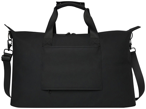 Спортивная сумка для ноутбука с диагональю экрана 15,6 дюйма Turner, изготовленная из переработанных материалов согласно стандарту GRS - сплошной черный - рис 2.