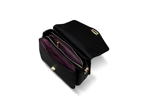 Сумка женская BUGATTI ЭЛЛА | ELLA, чёрная, полиуретан, 29х10х22 см - рис 4.