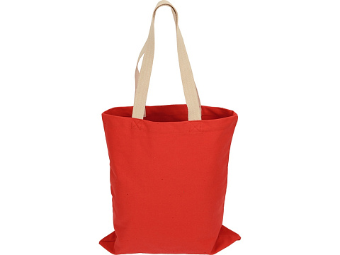Сумка для шопинга Steady из хлопка с парусиновыми ручками, 260 г/м2, красный - рис 3.