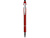 Ручка металлическая soft-touch шариковая со стилусом Sway, красный/серебристый - миниатюра - рис 2.