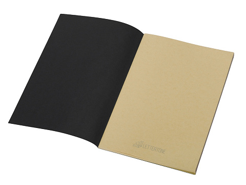 Блокнот Monet, гибкая обложка A5 из моющегося крафта, 32 листа, черный - рис 2.