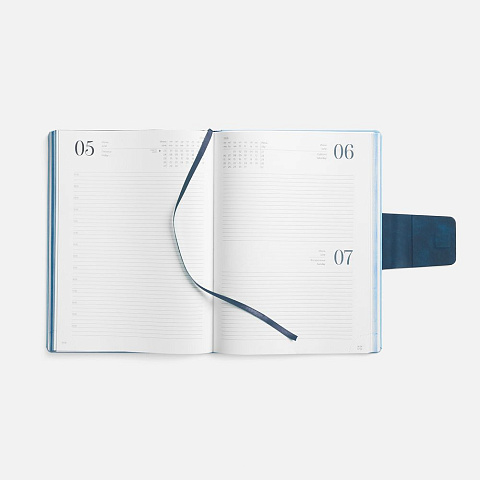 Ежедневник Grande Strap на заказ, датированный, голубой - рис 10.