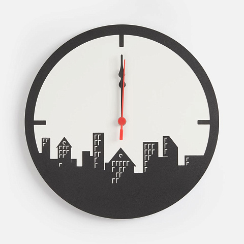 Часы «Города», черные - рис 2.