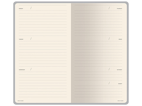 Еженедельник недатированный А6 Black с нашивкой, черный - рис 6.