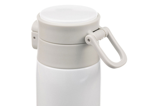 Термокружка Stinger, 0,42 л, сталь/пластик/силикон, белый, 6,5 x 7,5 x 21,9 см - рис 8.