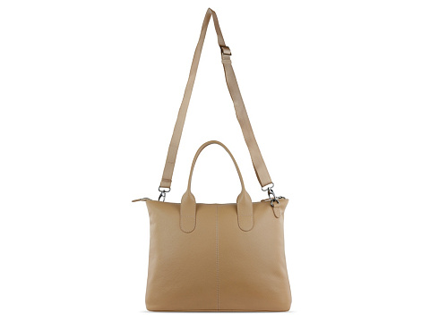 Сумка-шоппер BUGATTI ЭЛЬЗА | ELSA, песочного цвета, воловья кожа/полиэстер, 46х11х31,5 см - рис 8.