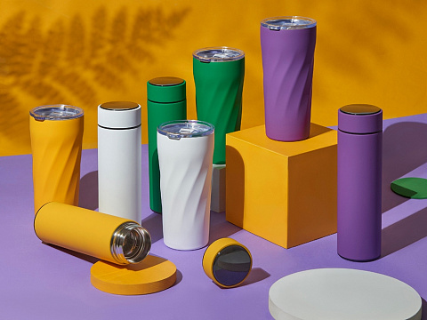 Подарочный набор FAMILY с термосом и термокружкой, темно-зеленый - рис 3.