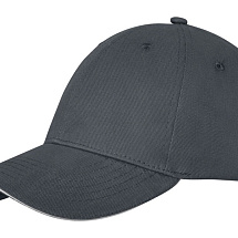 Бейсболка Darton, 6 панелей, storm grey