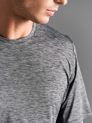 Футболка спортивная унисекс Storm, черная - рис 6.