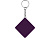 Брелок-рулетка Дюйм, 1 м., фиолетовый - миниатюра - рис 3.