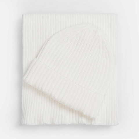 Шарф Laconi, молочно-белый - рис 4.