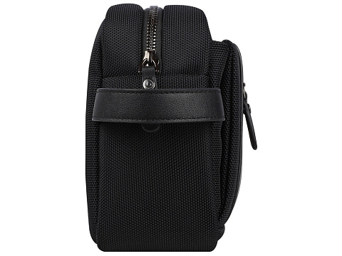 Несессер мужской BUGATTI НЕРО | NERO, чёрный, нейлон 1680D/кожа, 24х7,5х16 см - рис 6.