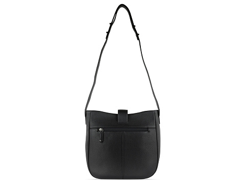 Сумка женская BUGATTI ЭЛЬЗА | ELSA, чёрная, воловья кожа/полиэстер, 29х8х27 см - рис 8.