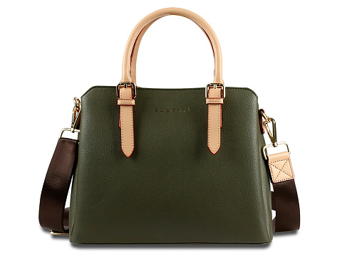 Сумка женская BUGATTI ЭЛЛА | ELLA, оливковая, полиуретан, 30х12х23 см - рис 2.