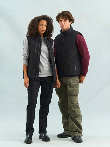 Жилет софтшелл унисекс Falcon BW, синий - рис 9.