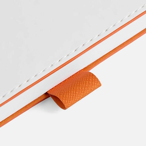 Ежедневник White Shall, недатированный, бело-оранжевый - рис 6.