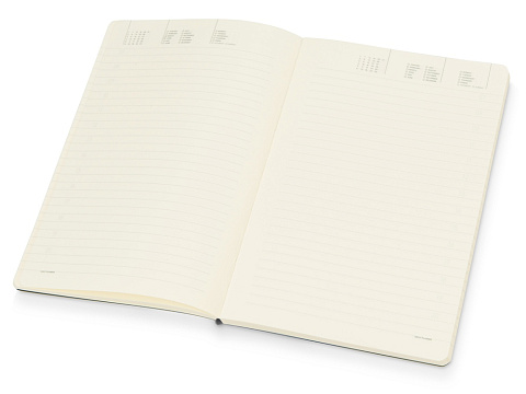 Ежедневник А5 недатированный Megapolis Velvet Flex, серебристый - рис 3.