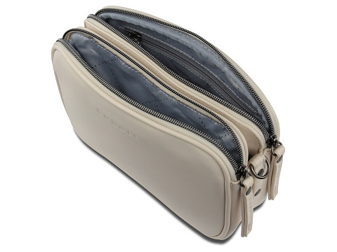 Сумка кросс-боди женская BUGATTI АЛМАТА | ALMATA, бежевая, полиуретан, 21,5х6х15 см - рис 4.