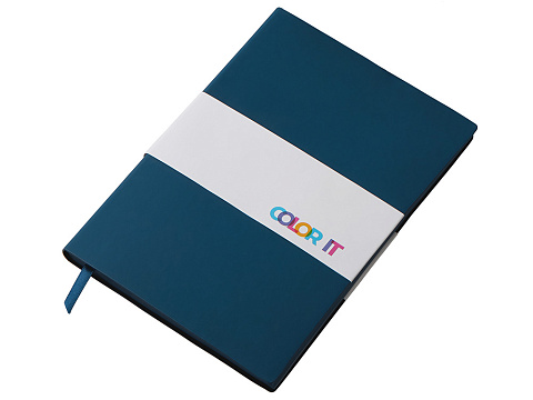 Блокнот C1 софт-тач, гибкая обложка, 128 листов, темно-синий - рис 6.