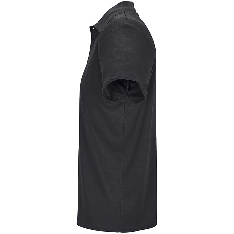 Рубашка поло унисекс Pitcher, черная - рис 4.
