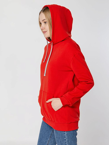 Толстовка с капюшоном Unit Kirenga Heavy, красная - рис 10.