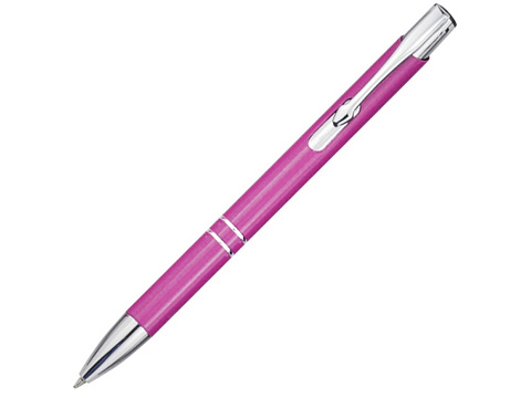 Шариковая ручка Moneta из переработанного алюминия - Фуксия