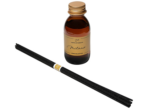 Ароматический диффузор с палочками, Милано: кардамон и перец, пачули, 100 мл - рис 3.