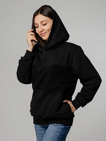 Худи унисекс Patch Catcher со вставкой из липучки, черное - рис 12.