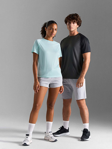 Футболка спортивная унисекс Vortex, темно-синяя - рис 8.