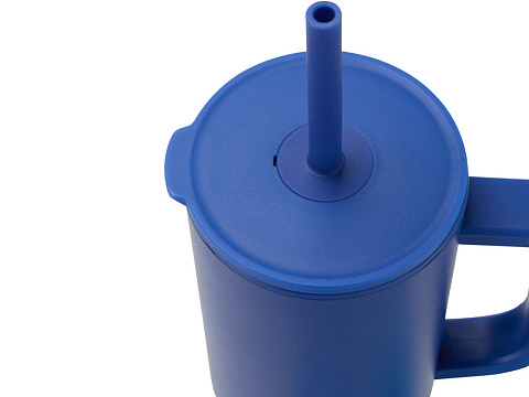 Brady термостакан с силиконовой трубочкой, объемом 900 мл, сертифицированный согласно RCS - Ярко-синий - рис 4.