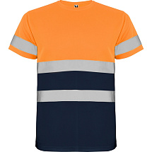 Футболка Delta мужская, нэйви/неоновый оранжевый