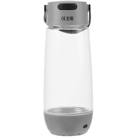 Бутылка для воды Torsta Light с колонкой и светильником, серая - рис 4.