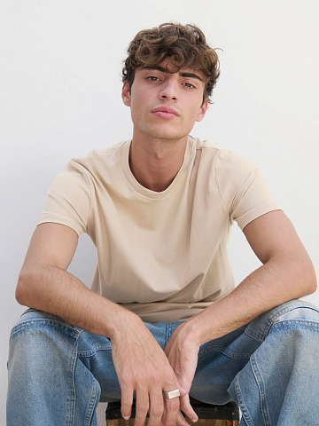 Футболка унисекс Legend, бежевая (льняная) - рис 6.