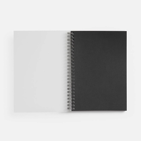 Блокнот на пружине Novalis, черный - рис 4.