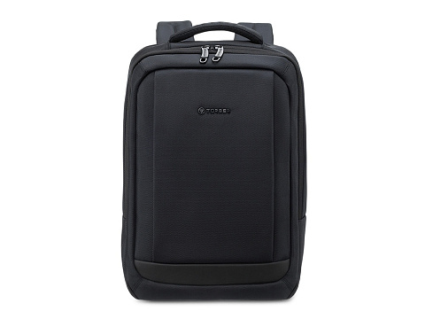 Рюкзак TORBER ВОЯЖ c отделением для ноутбука 17'', черный, полиэстер 900D, 31х17х44 см, 18 л