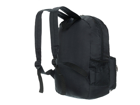 Рюкзак складной TORBER, черный, полиэстер, 49x33x12 см - рис 3.