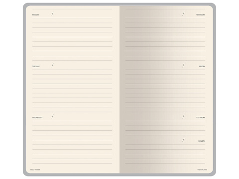 Еженедельник недатированный А6 Zefirс нашивкой, сиреневый - рис 6.