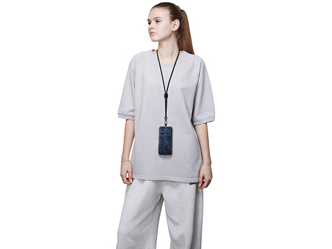 Ремешок на шею для телефона Риксо, черный - рис 6.