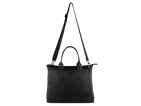 Сумка-шоппер BUGATTI ЭЛЬЗА | ELSA, чёрная, воловья кожа/полиэстер, 46х11х31,5 см - рис 3.