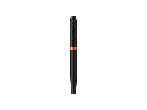 Перьевая ручка Parker IM Vibrant Rings Flame Orange, стержень:F, цвет чернил: blue, в подарочной упаковке. - рис 2.