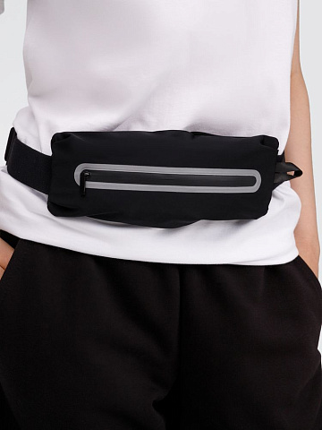 Спортивная поясная сумка Springa, черная - рис 7.