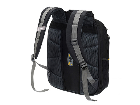 Рюкзак TORBER МЕГАПОЛИС с отделением для ноутбука 15.6, чёрный/серый, полиэстер, 37 х 17 х 45 см - рис 3.