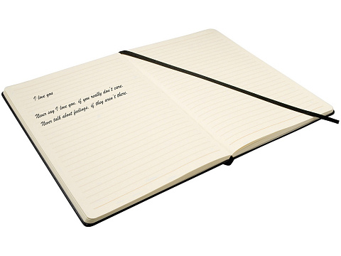 Блокнот классический офисный Juan А5, черный - рис 4.