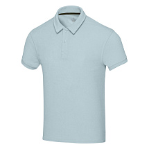 Рубашка поло унисекс Akoya из переработанного махрового материала - Cloud Blue