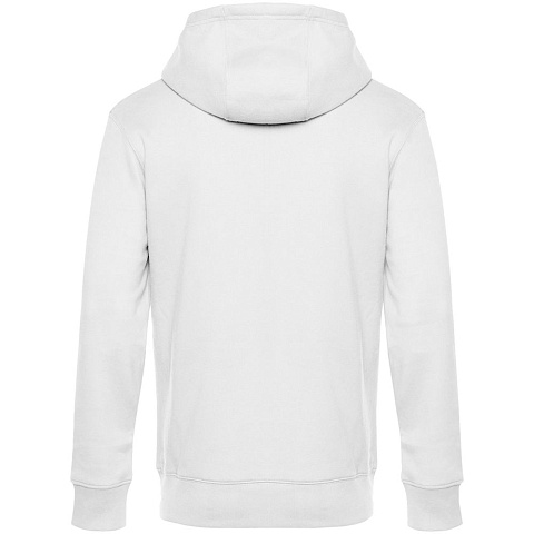 Толстовка с капюшоном унисекс King, белая - рис 3.