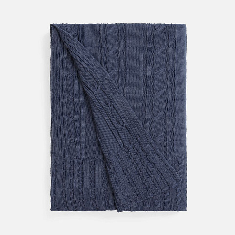 Плед Remitti, серо-синий (сланец) - рис 2.