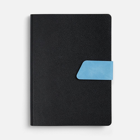 Ежедневник Boom, недатированный, черный с голубым - рис 3.