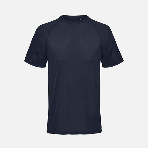Футболка спортивная унисекс Vortex, темно-синяя